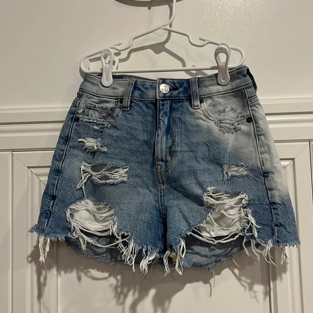 American Eagle Highest Waist Baggy Jean Short